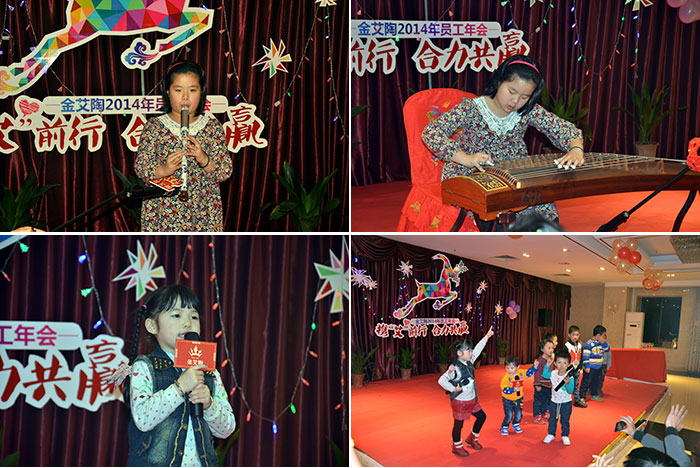 晚会上多才多艺的幼伴侣