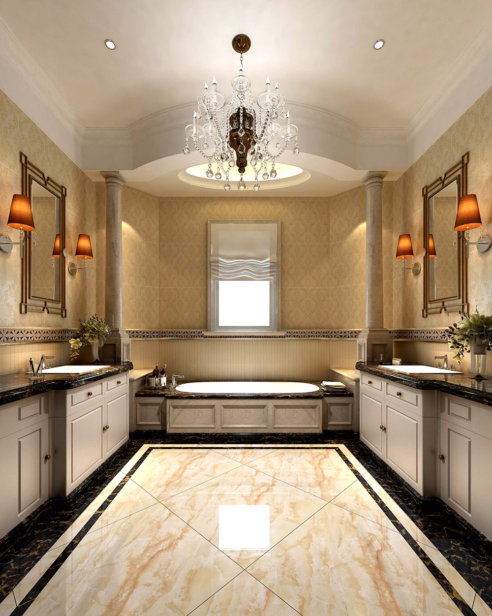 PP视讯瓷砖KPM36071+KPM36072铺贴利用成效