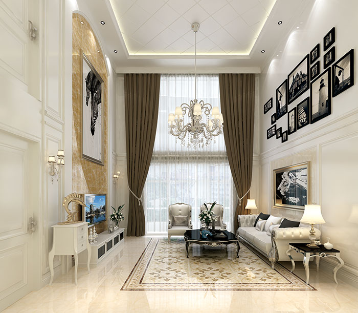 PP视讯瓷砖客厅KYP8055-KYP8055H成效图