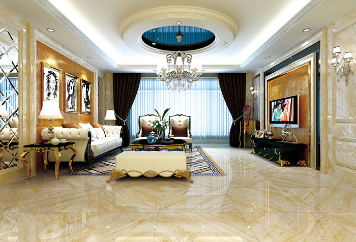 PP视讯瓷砖客厅KWP68017-KWS68016成效图