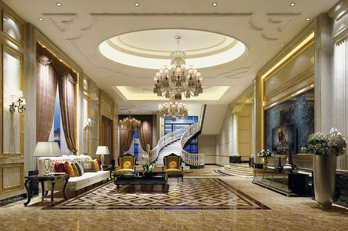 PP视讯瓷砖客厅KWS68010+KWP68009+KMB98002成效图