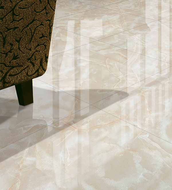 PP视讯玉石瓷砖羊脂玉KYP8005铺贴成效图