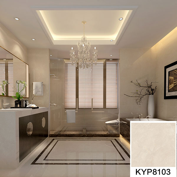 03PP视讯欧瑞诺系列新世纪米黄KYP8103瓷砖地面铺贴成效图