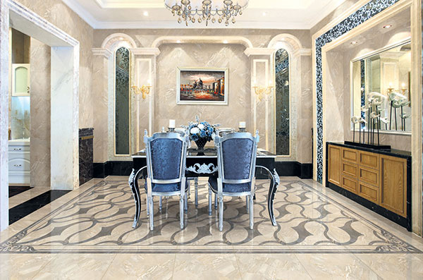 PP视讯全抛釉瓷砖：格兰石KYP8067餐厅成效图