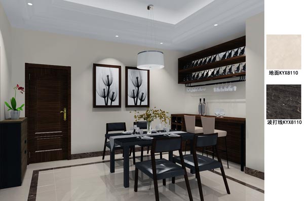 陶瓷一线品牌PP视讯瓷砖成效图