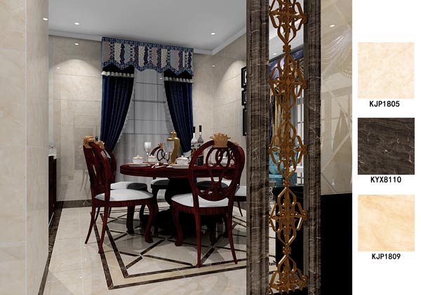 PP视讯瓷砖案例鉴赏餐厅成效图