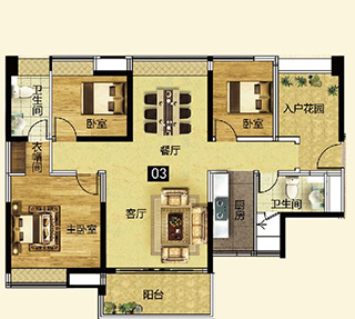 PP视讯家装：佛山灯湖华府133㎡现代简约装建成效鉴赏