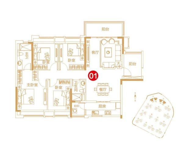 PP视讯家装：佛山保利紫山国际135㎡欧式风格装建鉴赏