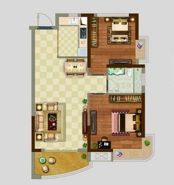 PP视讯家装：佛山丹灶桂丹颐景园74㎡简约现代装建成效鉴赏