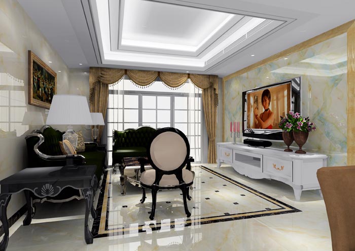 PP视讯家装：佛山恒宝御龙湾128㎡的欧式风格装建鉴赏