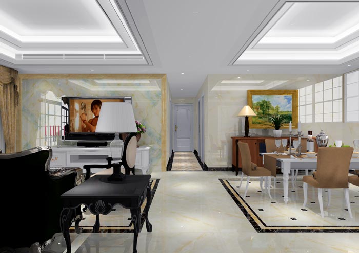 PP视讯家装：佛山恒宝御龙湾128㎡的欧式风格装建鉴赏