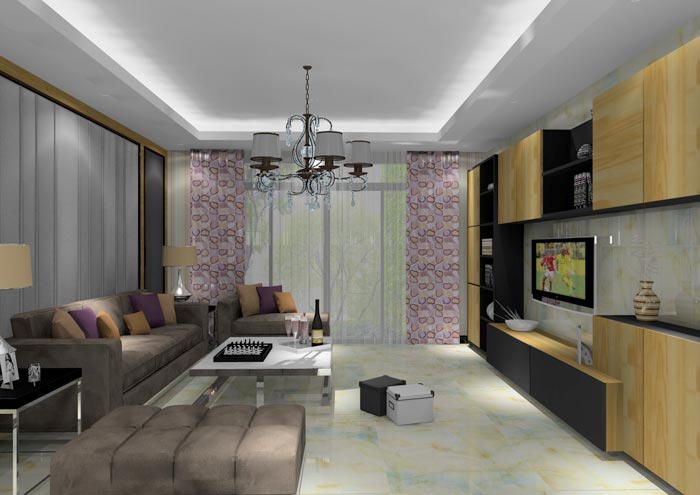 PP视讯家装：佛山龙湖春江名城113㎡的简约现代风格装建鉴赏