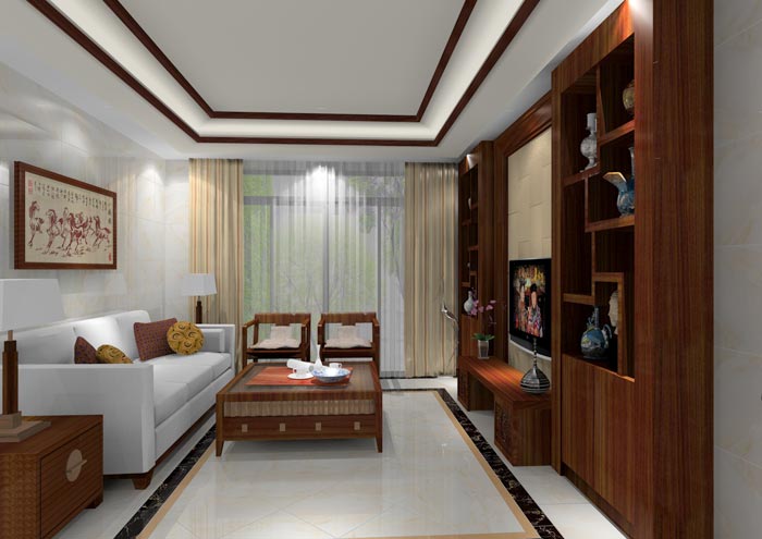 PP视讯家装：佛山龙湖春江名城98㎡的中式风格装建鉴赏