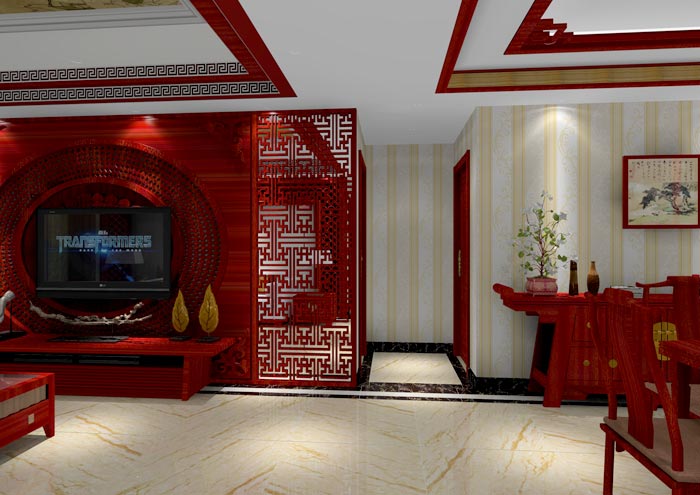 PP视讯家装：佛山佛山容桂颐澳花圃112㎡的中式风格装建鉴赏