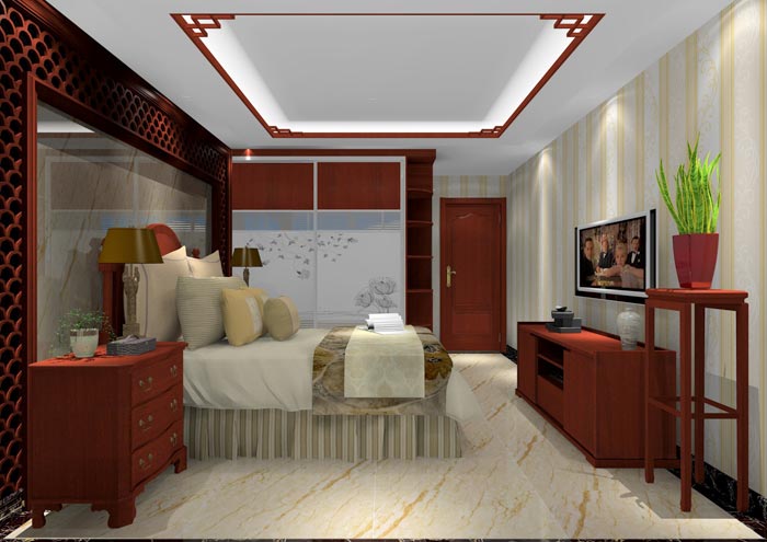 PP视讯家装：佛山佛山容桂颐澳花圃112㎡的中式风格装建鉴赏