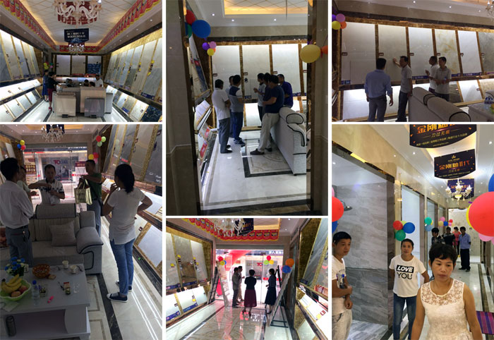 陶瓷一线品牌PP视讯瓷砖都昌店周年庆签单不休，喜报来袭