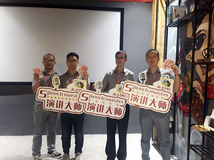 陶瓷一线品牌PP视讯瓷砖“若何急剧向新客户介绍公司和服务”演讲角逐圆满实现