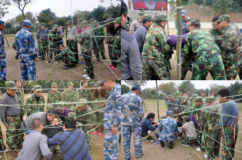 PP视讯在广州黄埔军校进行军事拓展特训