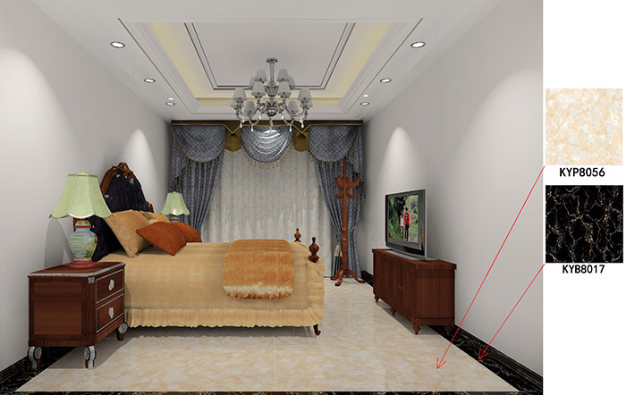 大沥碧桂园·华府装建案例卧室成效图